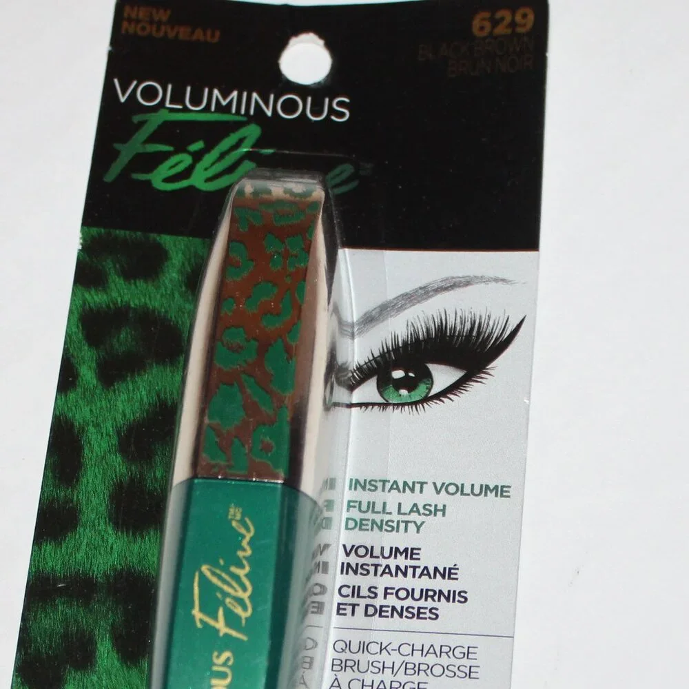 Voluminous 629 Mascara Black Brown Instant Volume Full Lash Density .27 Ounce